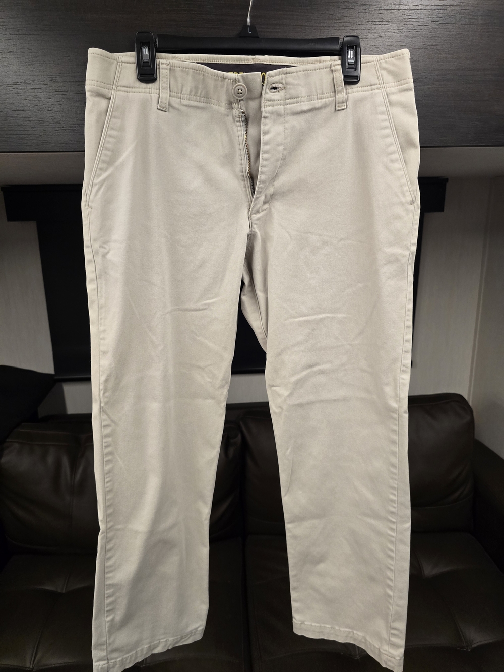 Lee Men's Beige Straight Chino Pants Size 34x30